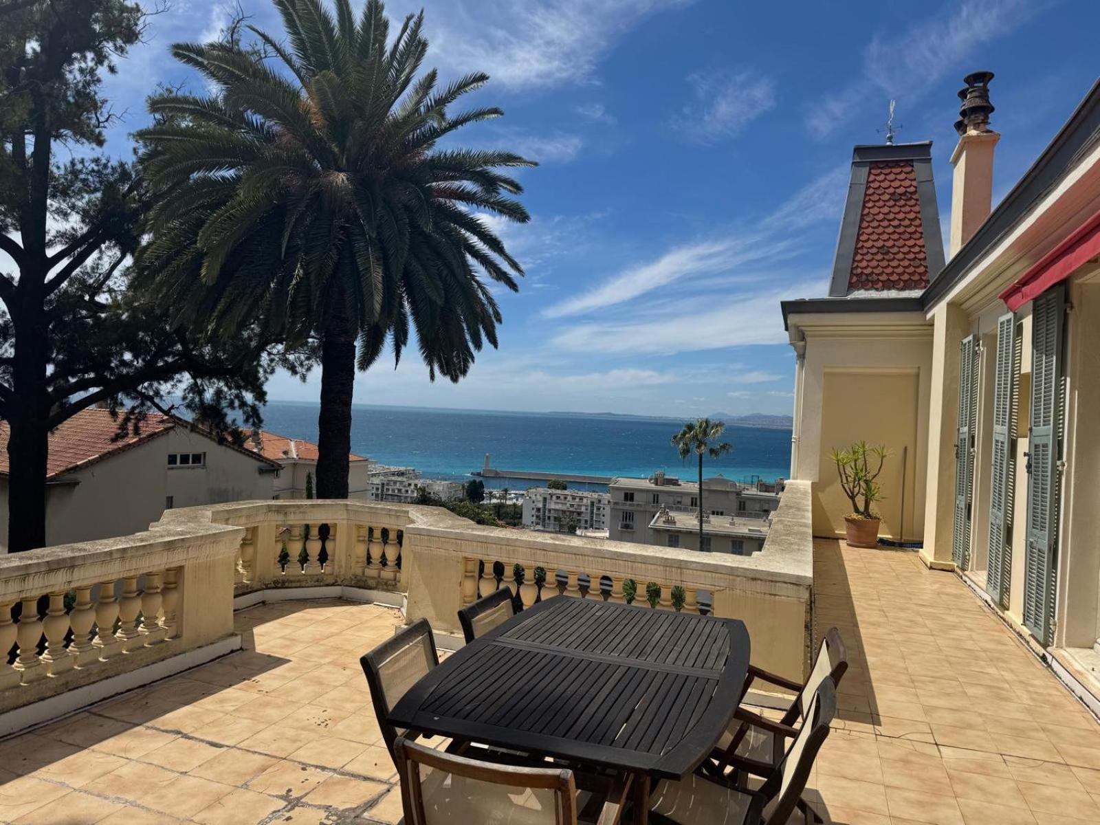 Palmeraie - Magnifique Appartement D'Epoque Avec Vue Mer 4 Personnes Avec Terrasse Le Port Nice Exteriér fotografie
