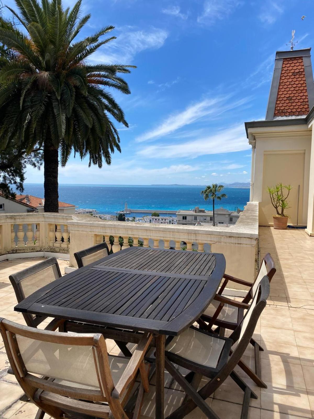 Palmeraie - Magnifique Appartement D'Epoque Avec Vue Mer 4 Personnes Avec Terrasse Le Port Nice Exteriér fotografie